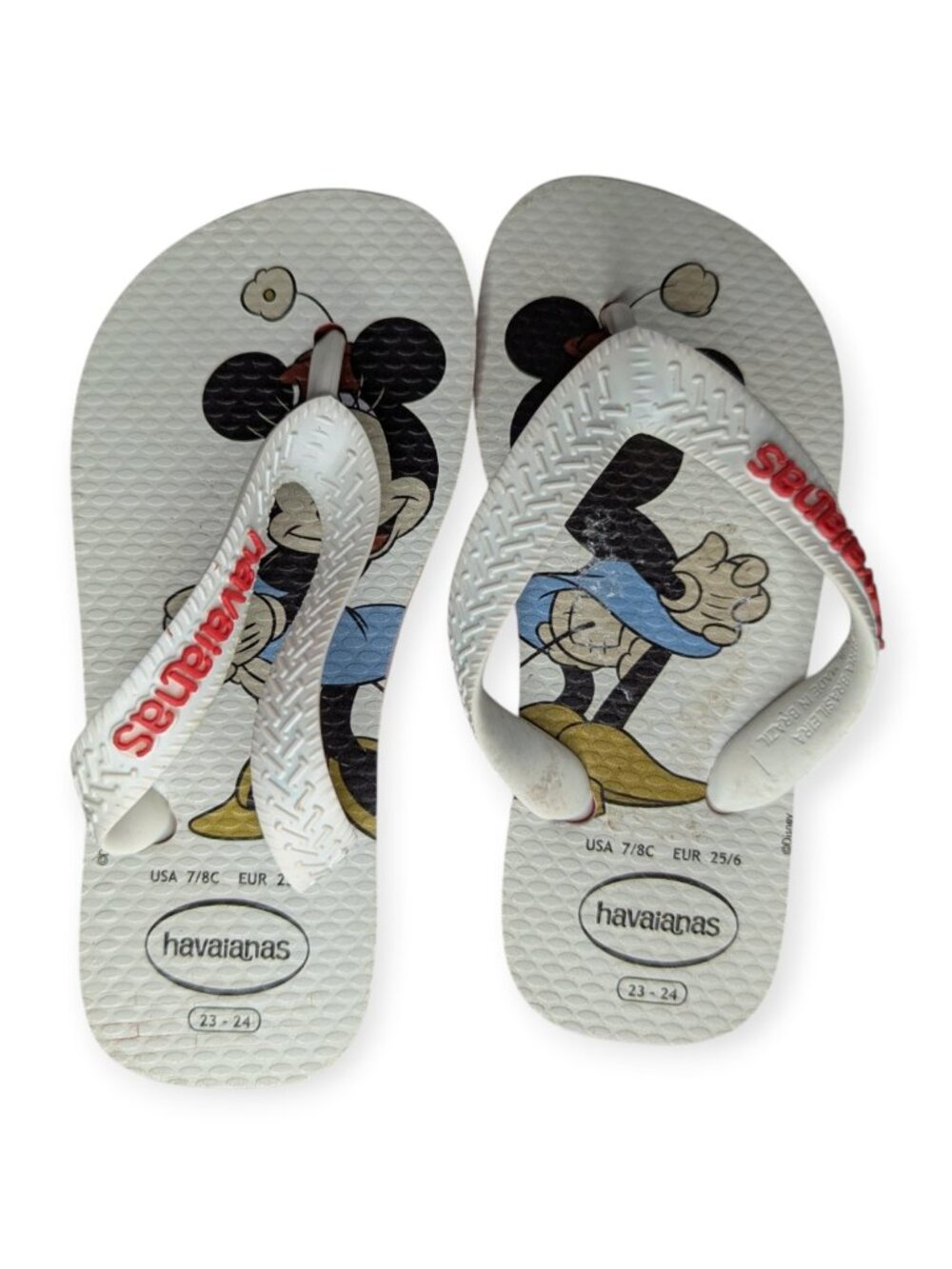 Havianas Disney Minnie Mouse Childs Flip Flops Size 7/8C EUR 25/6